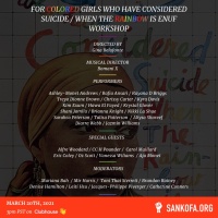 (BPRW) Sankofa.org Presents “For Colored Girls Who Have Considered Suicide When the Rainbow Is Enuf” Choreo Play Workshop and Dialogue Live on Clubhouse