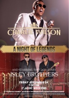 (BPRW) MULTI-AWARD WINNING ICONS “CHARLIE WILSON” AND “THE ISLEY BROTHERS” LIVE IN CONCERT