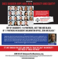 (BPRW) Rev. Al Sharpton and Citizens for a Pro-Business Delaware Expose Skadden's Disingenuous Claims on Diversity Through Print Advertisement