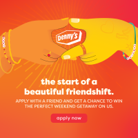 (BPRW) Calling All Besties – Denny’s is Hiring Best Friends and Offering Them a Chance to Win “The Perfect Weekend Off”