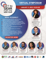 (BPRW) MBDA Programs in Florida, Puerto Rico, & USVI, operated by M. Gill & Associates, present the 2023 “Get in Gear for the New Year” Virtual Symposium